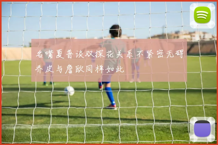 名嘴夏普谈双探花关系不紧密无碍乔皮与詹欧同样如此
