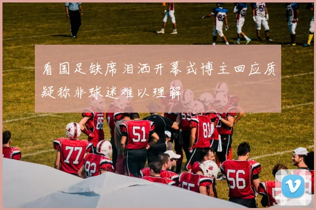 看国足缺席泪洒开幕式博主回应质疑称非球迷难以理解